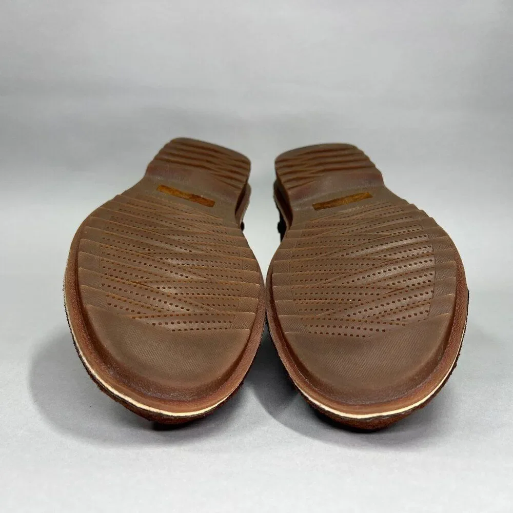 Clarks Men's Size 8.5 Terriers Brown Suede Leather‎ Loafers